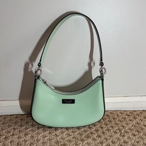 kate spade pistachio creamSam Icon small convertible leather NWOT